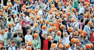 podbijanie piłki do koszykówki