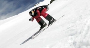 rekordowy zjazd na nartach